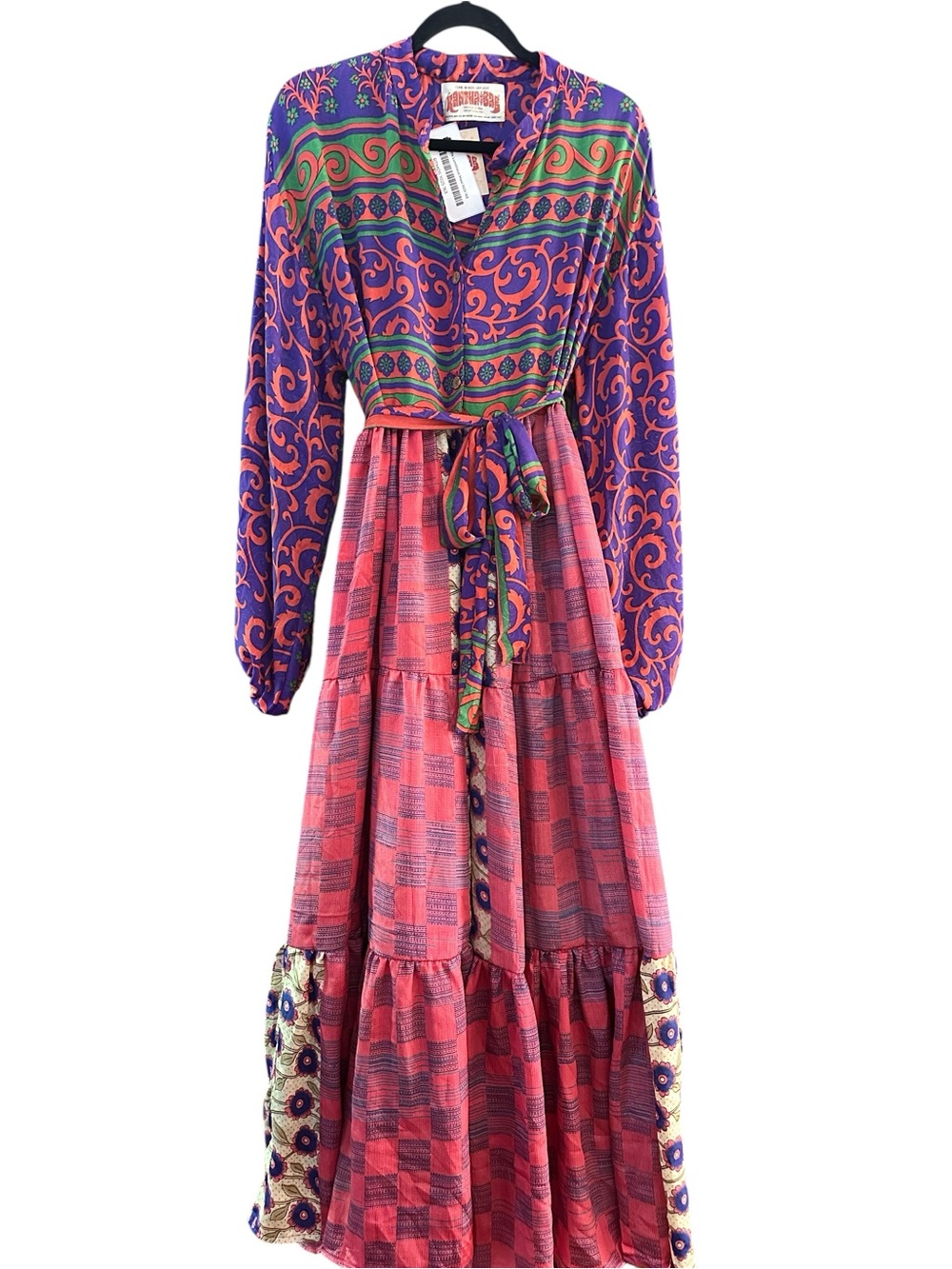 Kantha Bae RASGULLA SARI LUMINOUS MAXI DRESS